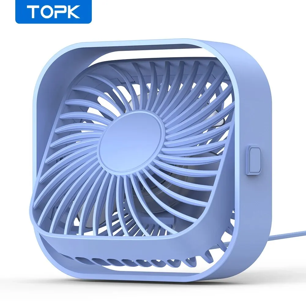 (azul Celeste) Mini Ventilador Portátil Usb Silencioso