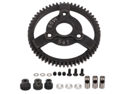Conjunto de Engrenagens de Aço com Pinhao 58t 32p e Pinhoes 16t 18t 20t para Carro Rc Traxxas Slash 2wd 1/10 | S/MARCA
