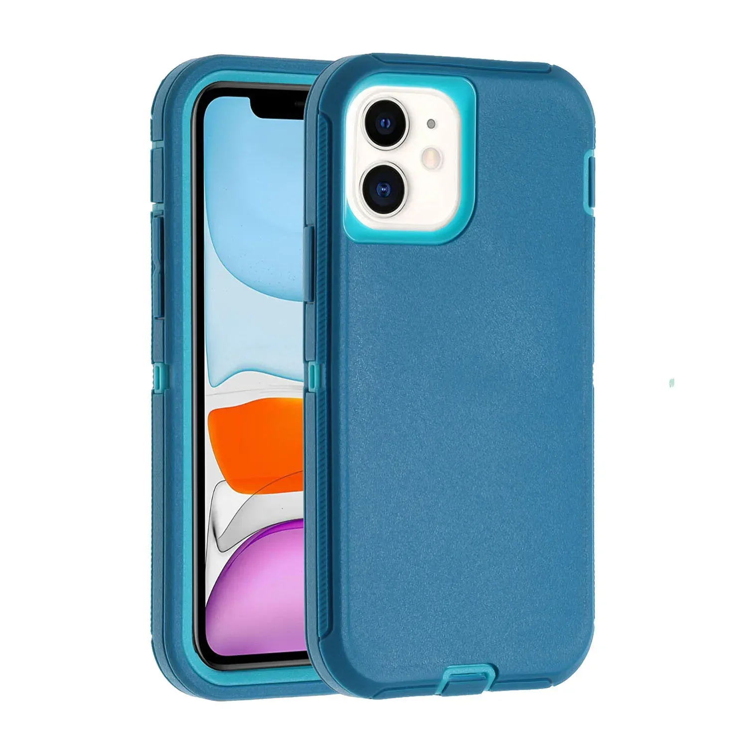 (azul, Iphone 14 Plus) Capa De Celular 3 Em 1 Reforçada E Resistente A Impactos, Durável E À Prova De Quedas.