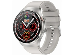 Smartwatch Com Verificação De Saúde Com Um Toque Ecg Pressão Arterial Medição De Gordura Corporal E Recursos Sos Prata Bestvite