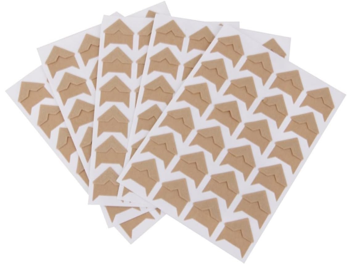 Lote De 5 Autocolantes Foto Em Papel Kraft Amarelo Autocolantes Autoadesivos Para Proteção E Decoração Álbum