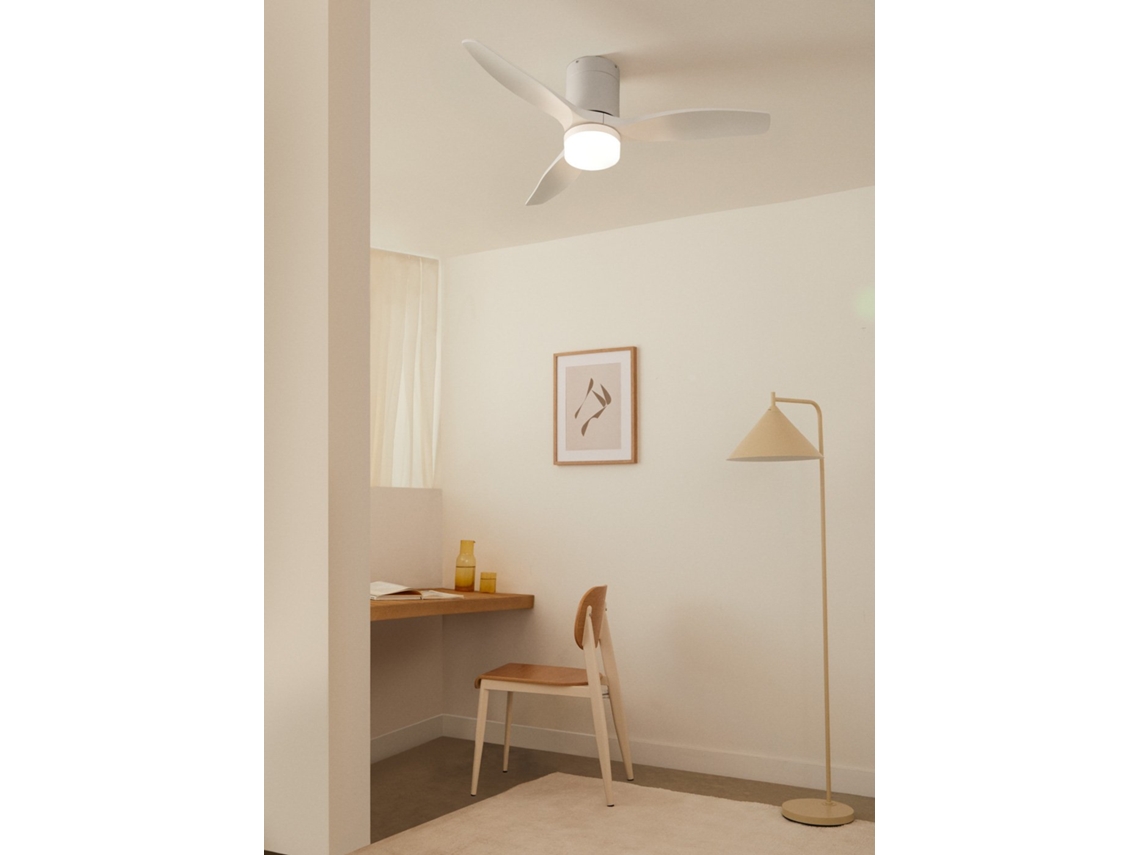 Create - Wind Calm - Ventilador De Teto Silencioso De 40 W Com Pás Técnicas Em Abs De Vários Tamanhos