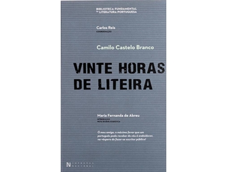 Livro Vinte Horas Liteira de Camilo Castelo Branco (Português - 2019)
