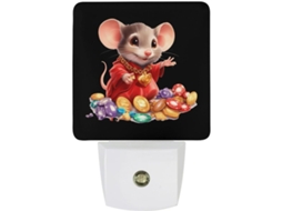 Luz noturna LED Ratmouses Poker com sensor crepuscular