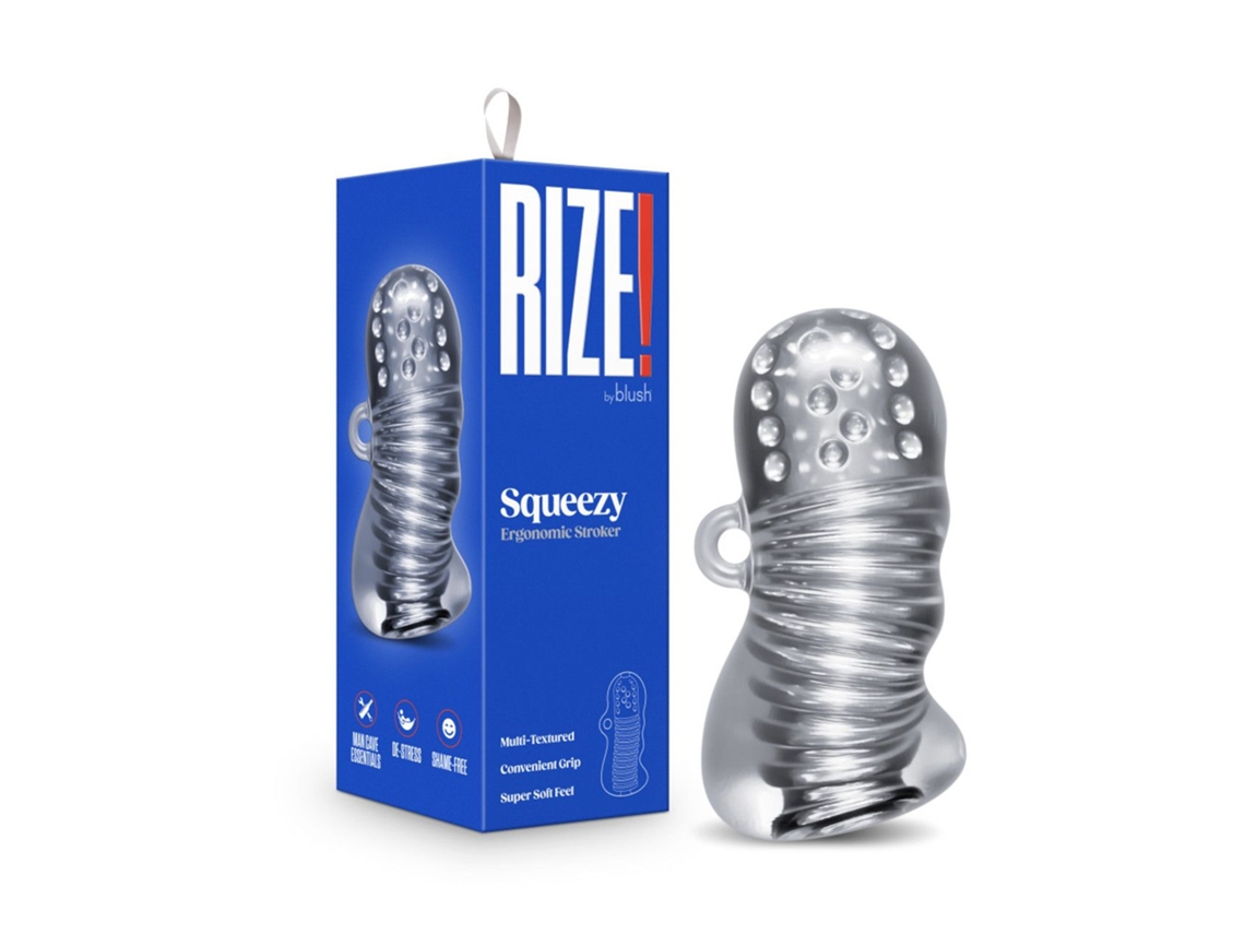 Masturbador Squeezy - Transparente BLUSH