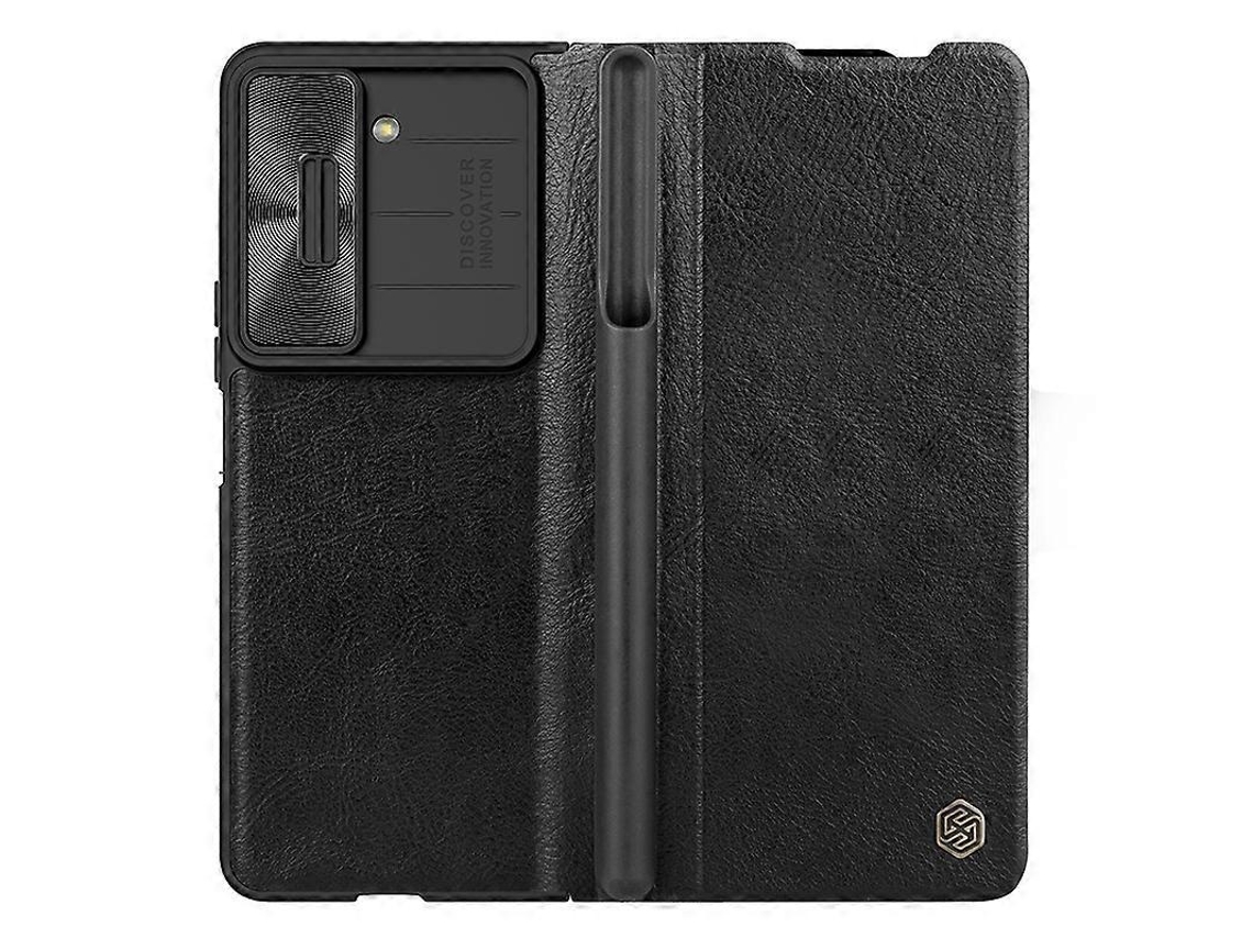 Capa Couro Para Samsung Galaxy Z Fold5, Elysve