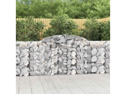 Vidaxl Cestos Gabião Arqueados 5pcs 300x30x100/120cm Ferro Galvanizado