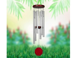 Rebe campana de Viento com Som Sonoro Relaxante, 6 Tubos de Alumínio para Decoração Interior e Exterior Jardim Varanda Pátio Lar