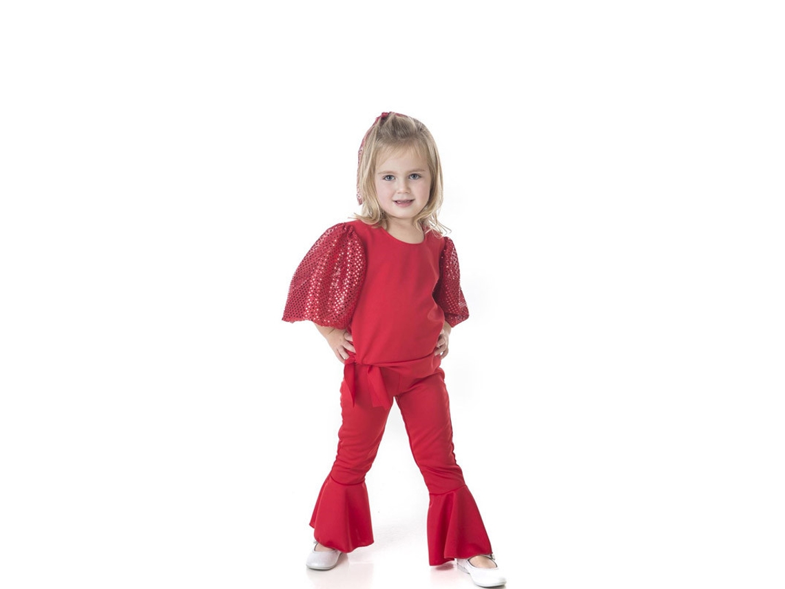 Fato de Menina CREACIONES LLOPIS Raffaella Carrà Vermelho (Tam.: 11 a 13 anos)