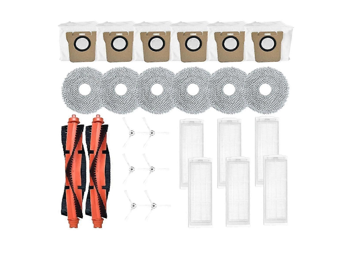 24 Peças De Reposição Para Aspirador De Pó Robô Deebot X2 / X2 Pro / Dex86, Escova Lateral, Filtro De Poeira