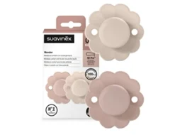 Conjunto De Chupetas Fisiológicas Suavinex Sx Pro Silicone 0 6m Wonder Pale Mauve Mauve Chalk, 2 Unidades