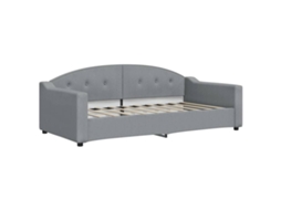 Day Bed, Day Beds Vidaxl Cinzeto Tecido (90 X 190 Cm)