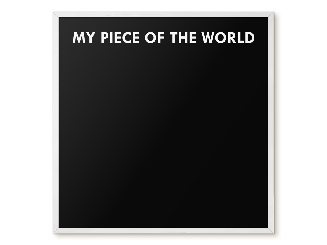Magnetic Board My Piece Of The World For The Living Room Espelharte (50x50 Cm)