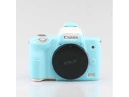 Capa para Canon Eos M50 Capa de Silicone para Câmera CUICH (azul)