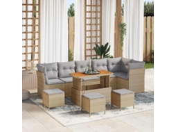 Vidaxl Conjunto De Sofá De Jardim 10 Unid. 6-número De Lugares