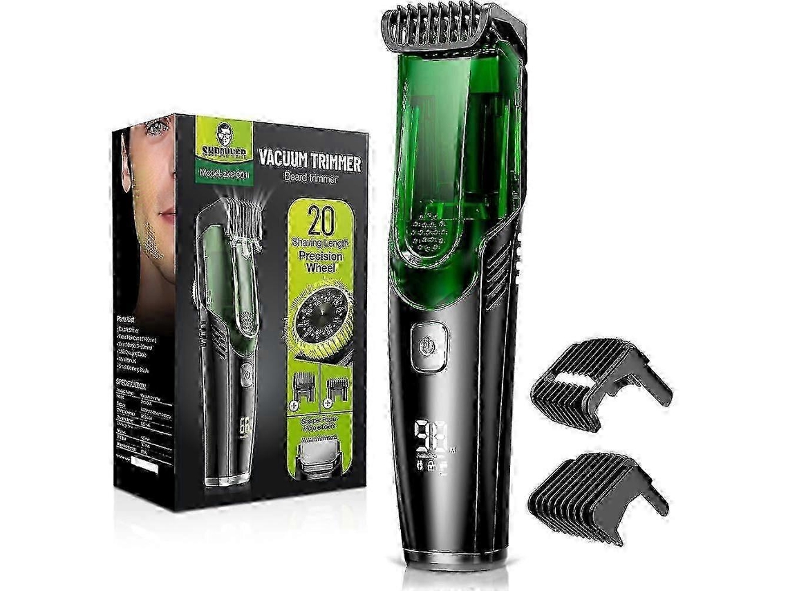 Aparador De Barba A Vácuo, Sem Fio, Com Acessórios