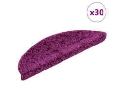 Vidaxl Tapetes De Escada 30 Peças 56x17x3 Cm Violeta Semicircular