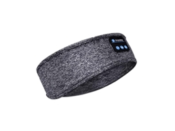 Banda para Dormir com Faixa de Cabeça Bluetooth Sem Fio para desportos com Faixa de Cabeça para Música Ultrasuave Cinza