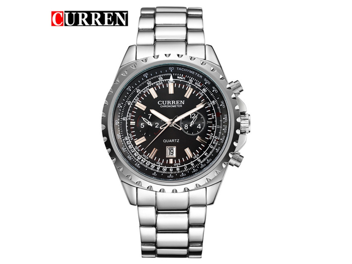 Relógio Masculino Casual em Aço Inoxidável, com Movimento de Quartzo e Pulseira de Aço. MDUG