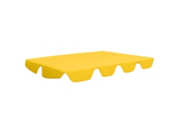 Toldo suplente para baloiço de jardim 188/168x145/110cm amarelo MAISON EXCLUSIVE