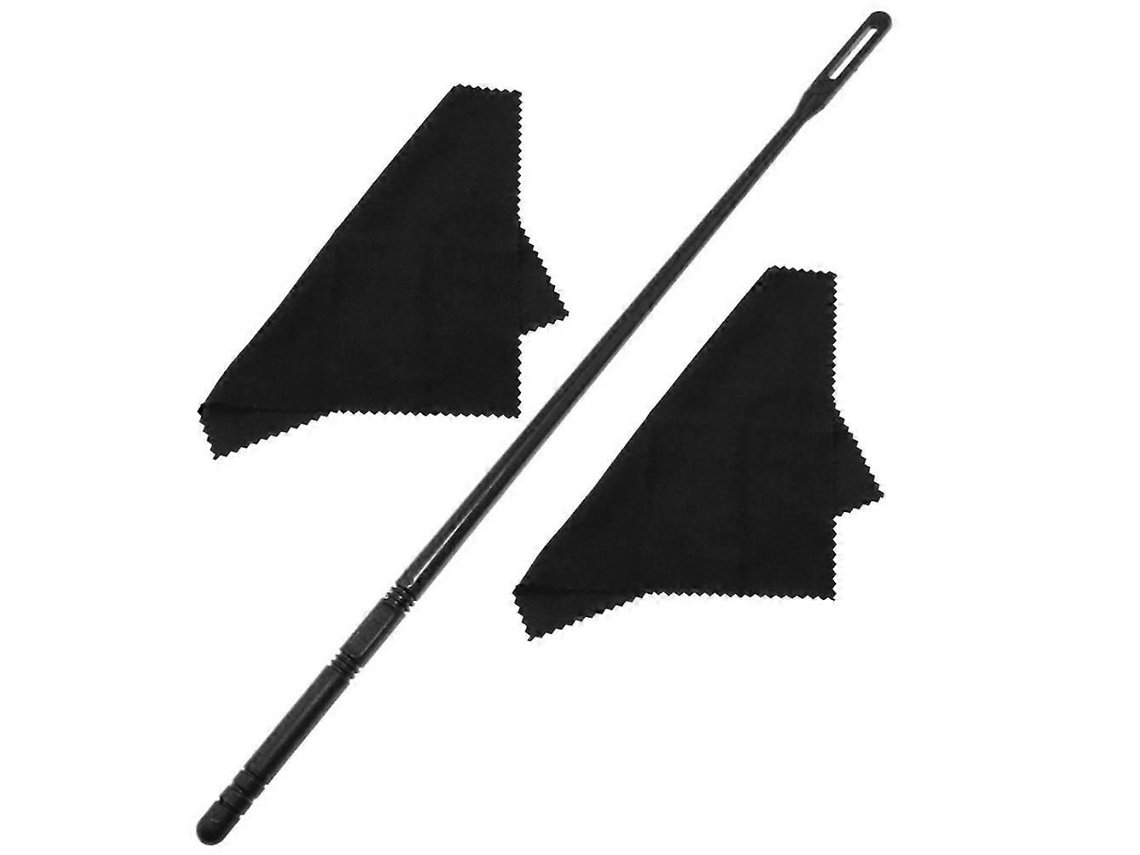 Kit Com Haste E Pano De Limpeza Para Flauta E Piccolo
