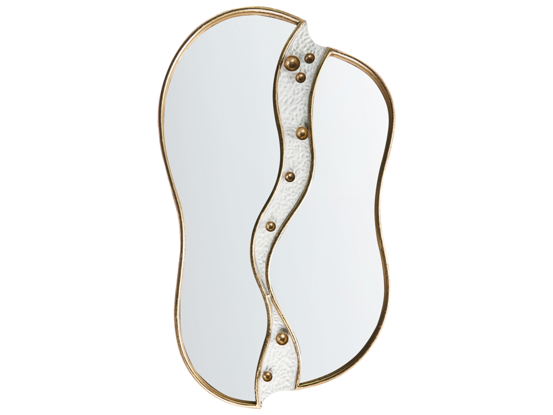 Espejo Beliani Tawley De Hierro Dorado 45x3x76