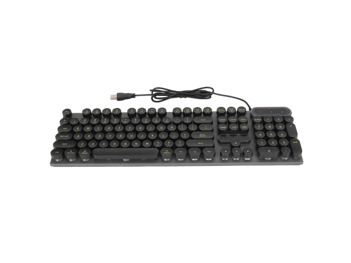 Teclado Gamer LAXISCREED Luz Respirante Design Ergonômico