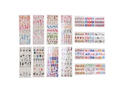 12 Adhesivos Largos Autoadhesivos Para Uñas Decorativas Diy Regalo Para Mujeres Y Amantes De Las Uñas