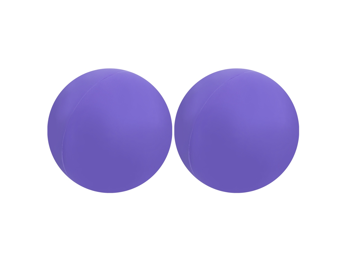 Bola De Massagem De Acupuntura De Silicone 2 Peças Para Relaxamento Muscular Yoga Roxa 63mm