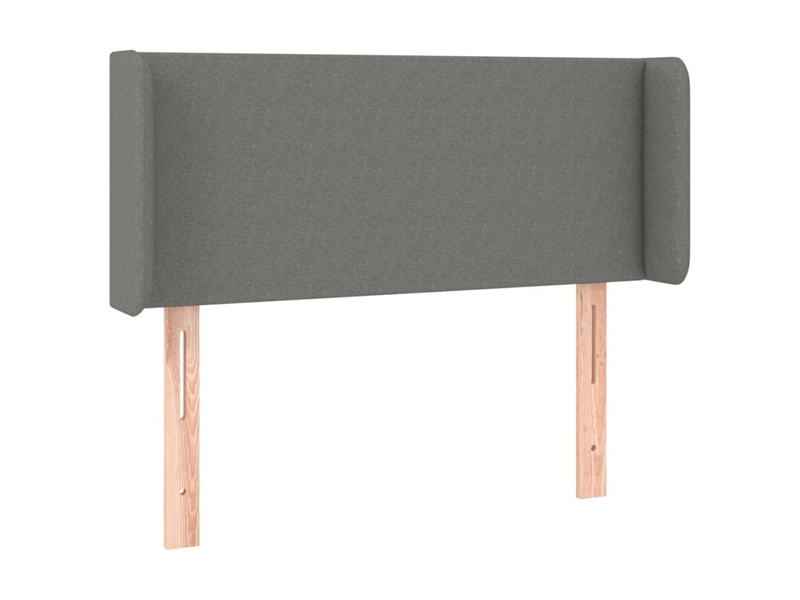 Cabeceira de cama MAISON EXCLUSIVE com tecido Abas Dark Cinzento (103x16x78 cm)