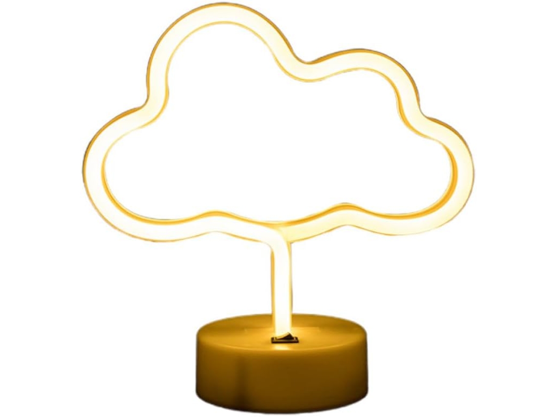 Luz Noturna Usb Led Em Formato De Nuvem Para Pc Com Sensor Movimento