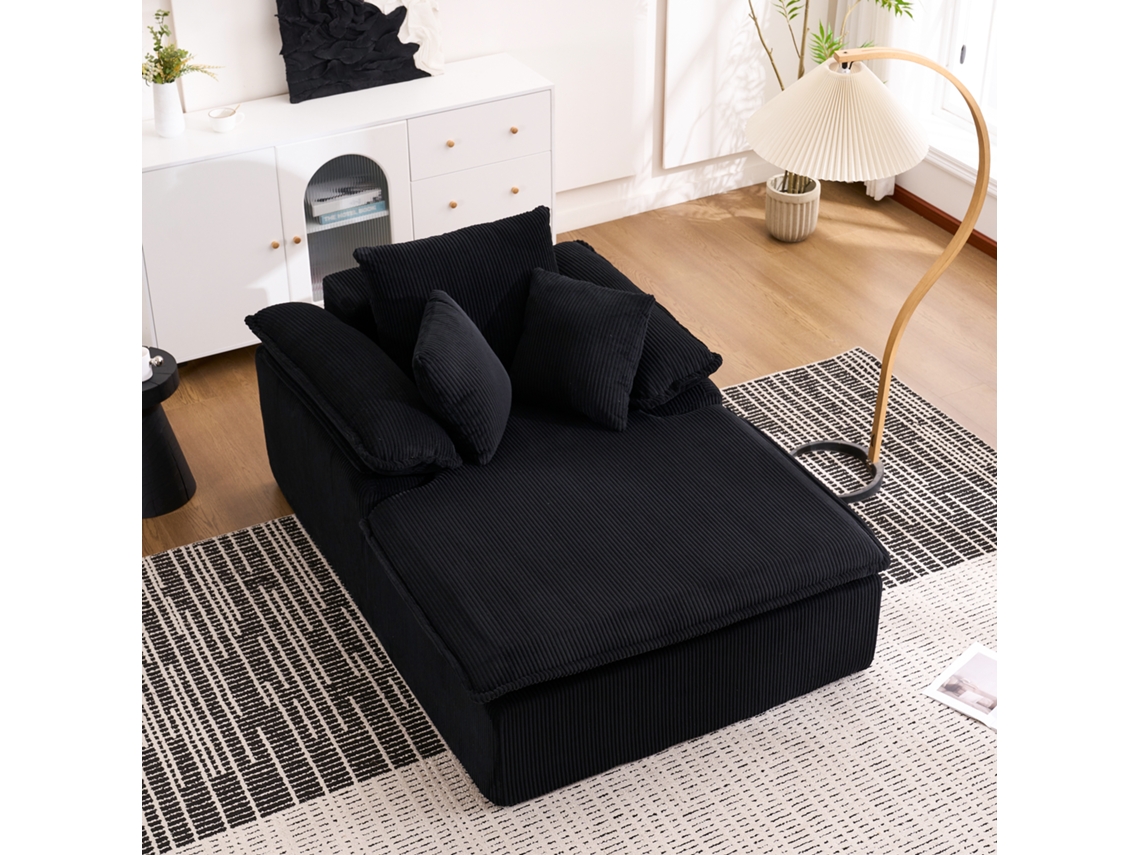 Sofá Reclinável Sem Armação, Design Interno, Braços Largos, Ideal Para Leitura, Pronto Para Usar Sem Instalação Sini Tech Store