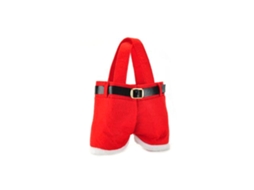 Sacola De Presente Com Calças De Papai Noel Para Envio