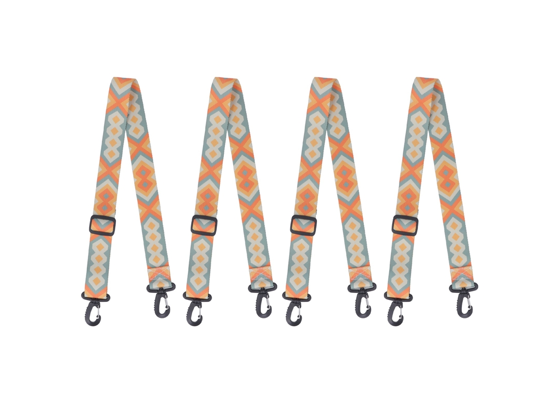 Cinto De Transporte Para Botas De Ski E Snowboard Ajustável De Nylon Azul Amarelo 90cm 4pcs