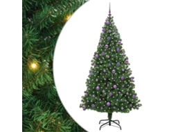 Conjunto 1 Luzes De Cordão Decorativas Vidaxl Verde Pvc (210 Cm)