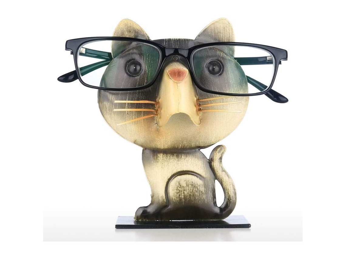 Portaóculos De Metal Em Forma De Gato Para Exibir E Guardar Lentes, Presente Ideal Original 2025