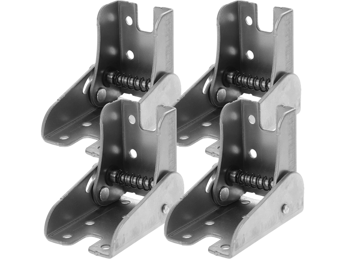 Conjunto De 4 Dobradiças Autotravantes Com Mola Para Pernas Dobráveis