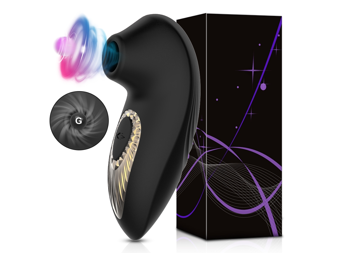 Vibrador para Mulheres MDUG com Ventosa Vaginal, Silicone (preto)