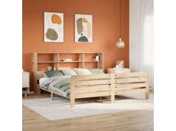 Cama Sem Colchão 180x200 Cm Madeira De Pinho Maciça
