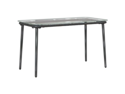 Conjunto 1 Mesa De Jardim Vidaxl Preto Vime Pe (80 X 40 X 45 Cm)