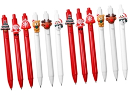 Conjunto De 12 Canetas Em Gel Natalinas, Criativas Para Escritório,