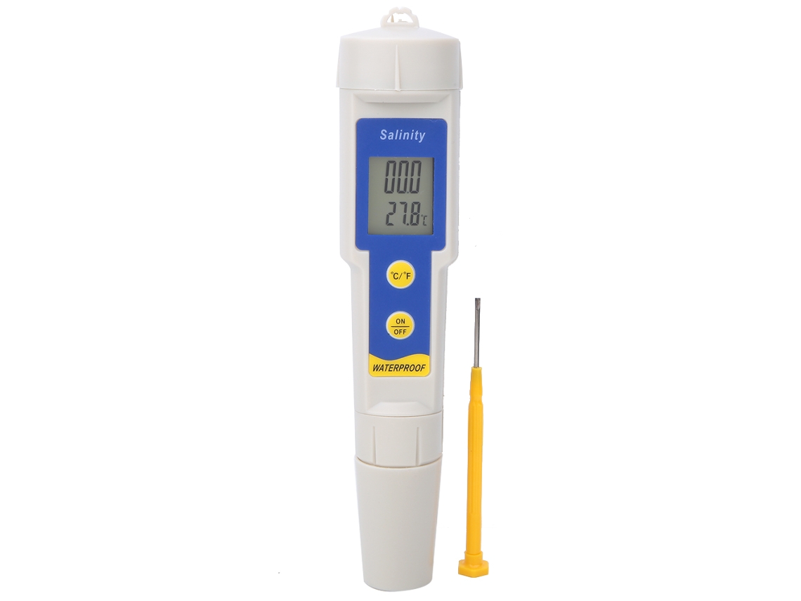 Medidor de Salinidade Digital Portátil Sa 1397 com Teste de Temperatura À prova d'água alta precisão S/MARCA