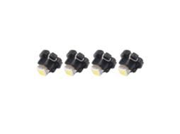 4 Lâmpadas Led Smd T3 Brancas para Iluminação do Painel de Instrumentos Automóvel (1210/3528)