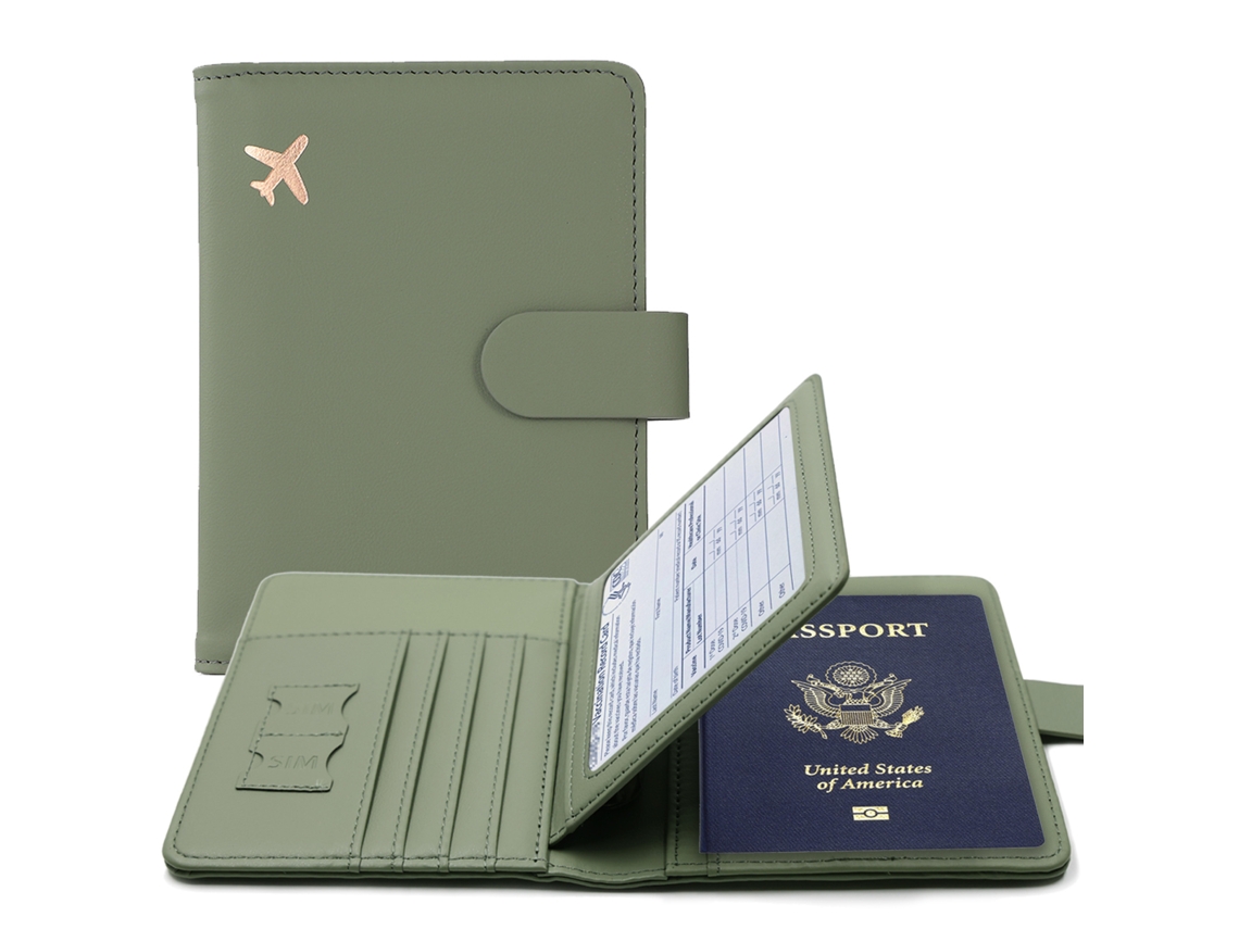 Porta-passaporte Com Compartimentos Para Cartões, Capa De Passaporte CHARMosa Para Mulheres/homens