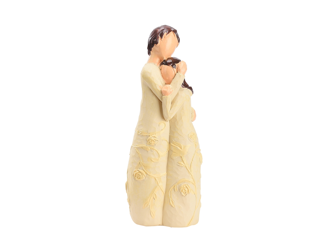 Ornament De Casal Em Resina (decoração Romântica, Simula Madeira)