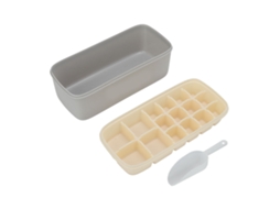 Moldes De Gelo De Silicone Reutilizáveis Com Tampa E Aba Para Lar E Escritório Branco