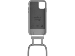 Capa iPhone 12 Pro Max WOODACESSORIES Ecológica Antibacteriana Cinzento