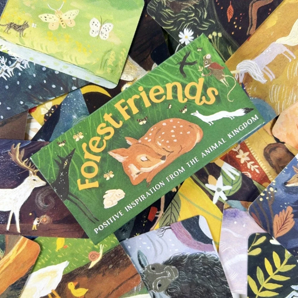 Forest Friends Oracle Cards, Um Jogo De Tarô De Alta Qualidade Perfeito Para Encontros Familiares.