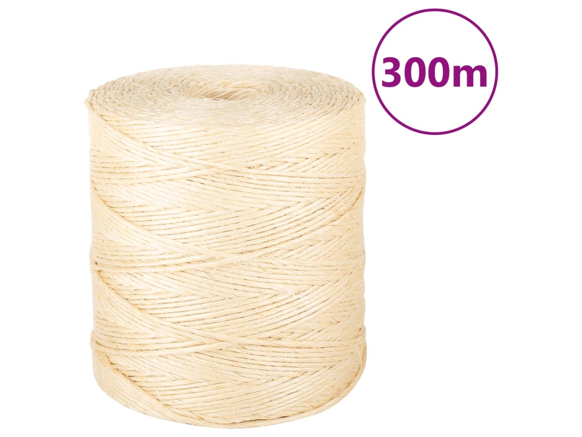 Rope, Ropes Vidaxl Marrom Sisal (2 Mm X 300 M)