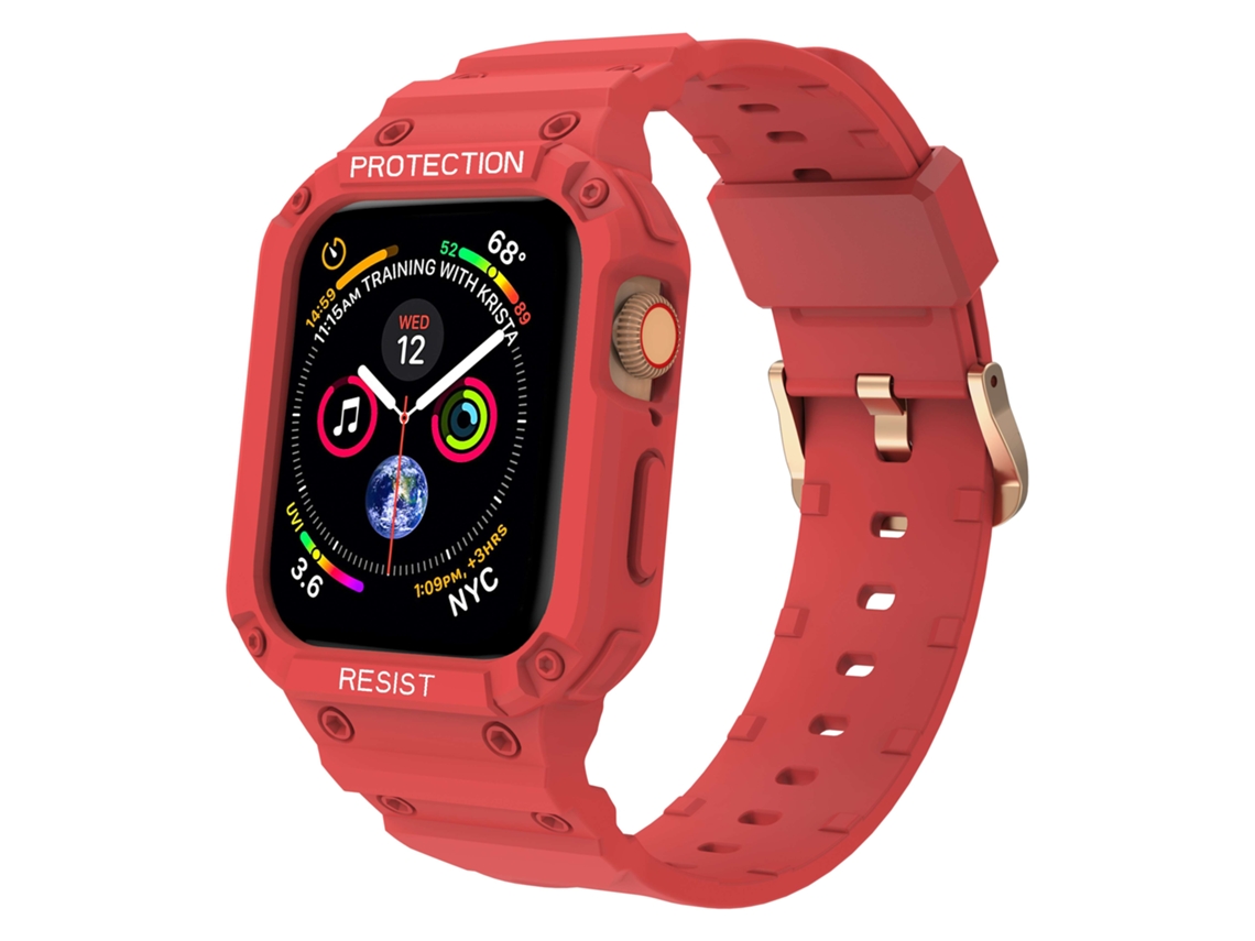 Capa com Bracelete Endurance All-In-One para Apple Watch Series 3 38Mm Vermelho